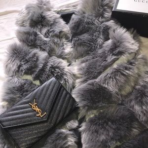 Faux Fur Chevron Vest
